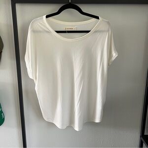 Lucky Brand Sandwash Dolman T-Shirt in White Sz Medium